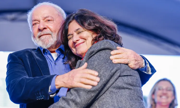 Lula e a ministra da Saúde, Nísia Trindade