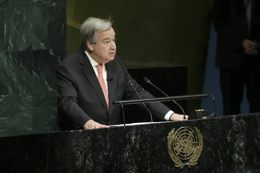 Guterres pediu aos países em desenvolvimento que mantenham as promessas sobre o financiamento climático