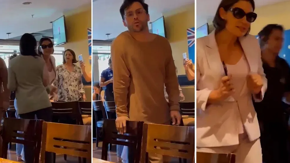 Michelle Bolsonaro em restaurante em Brasília