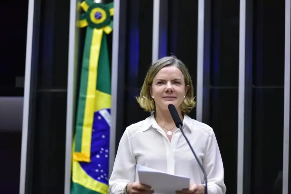 Presidente nacional do PT, Gleisi Hoffmann