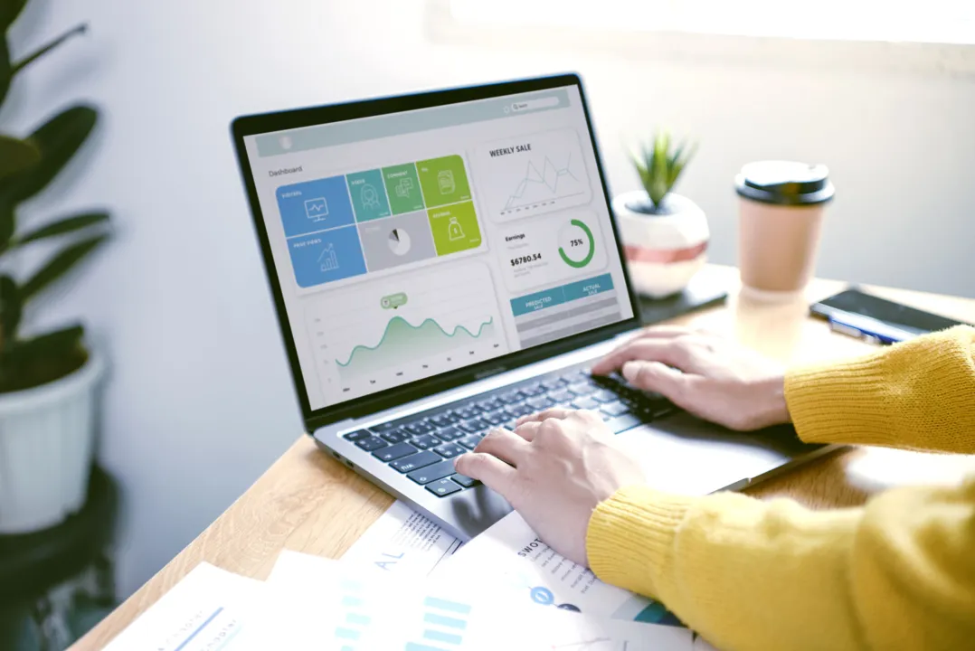 Businesspeople working in finance and accounting Analyze financial graph budget and planning for future in office room.