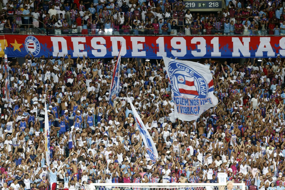 Torcida apoia o clube em todos os jogos na Arena Fonte Nova