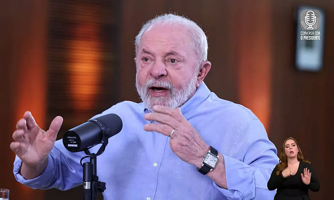 Lula durante o 'Conversa com o Presidente'