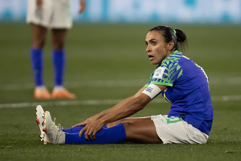 Marta disputou seis Copa do Mundo pela Seleção Brasileira