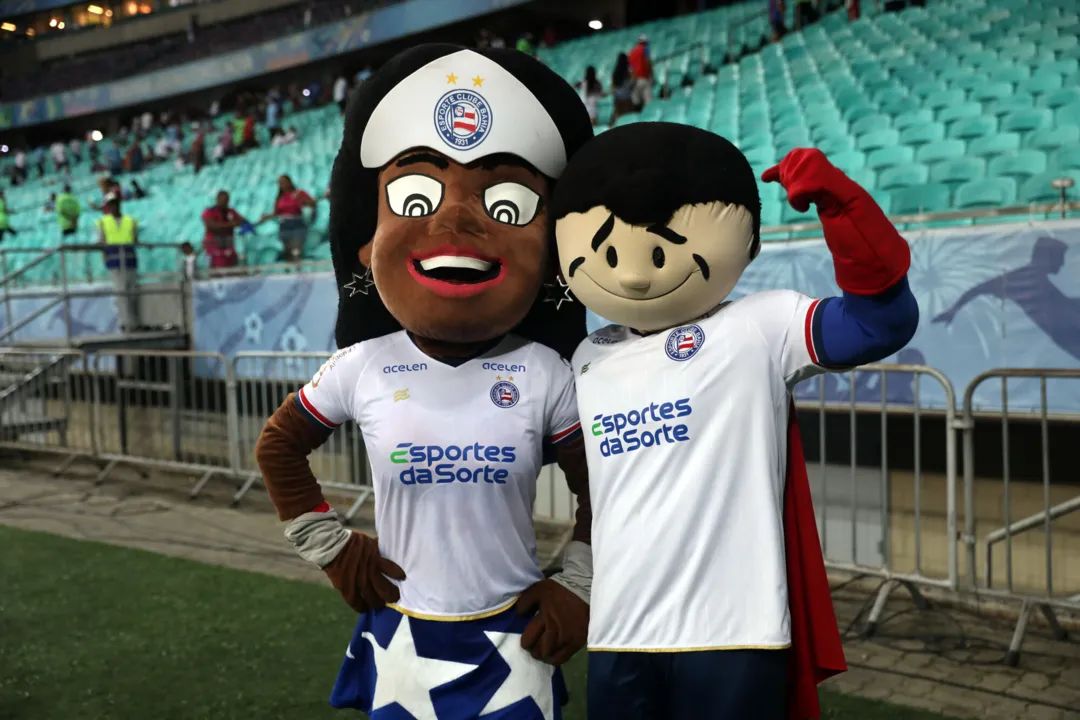Mascotes do Bahia estarão presentes no pré-jogo deste sábado