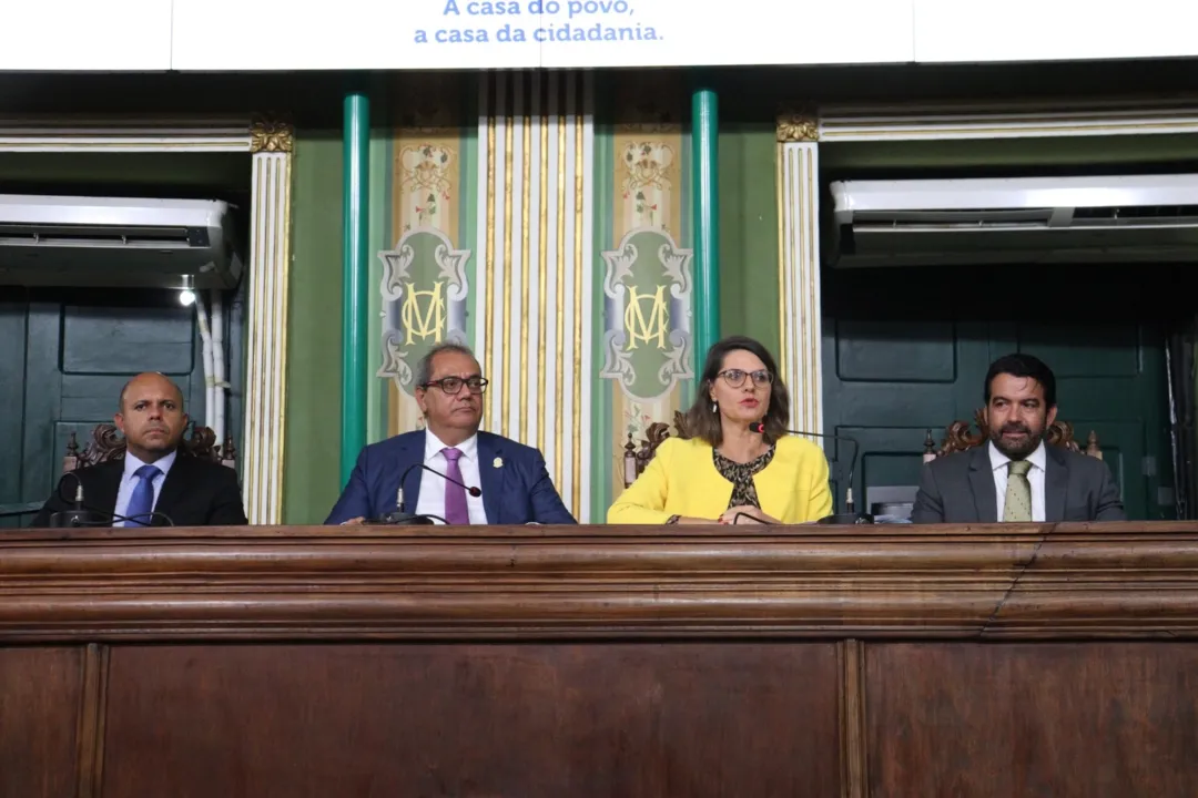 Secretária municipal da Fazenda, Giovanna Victer, na Câmara de Salvador