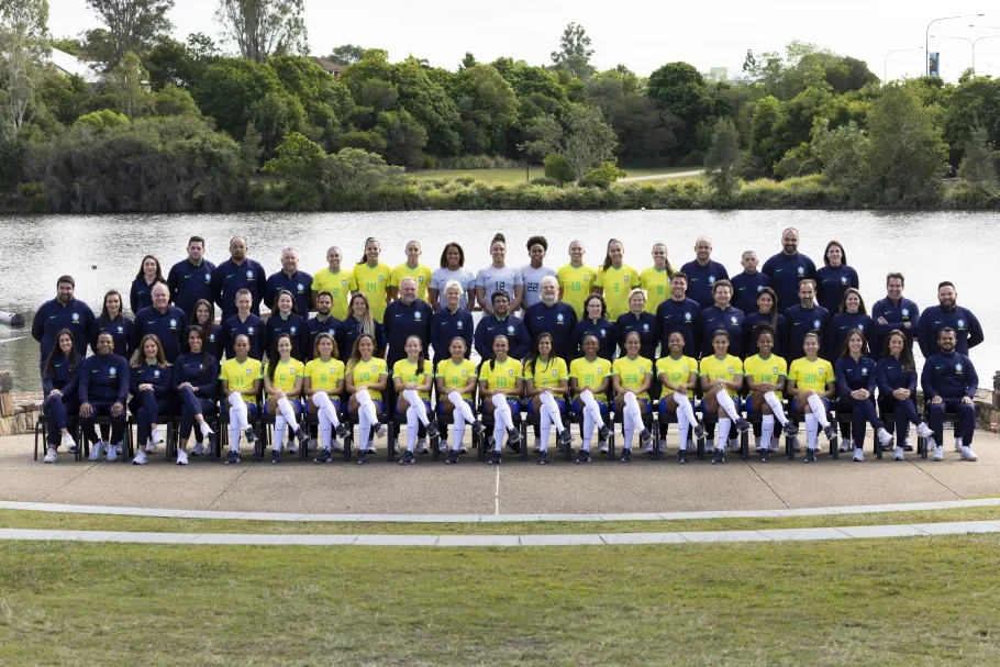 Foto oficial da delegação brasileira