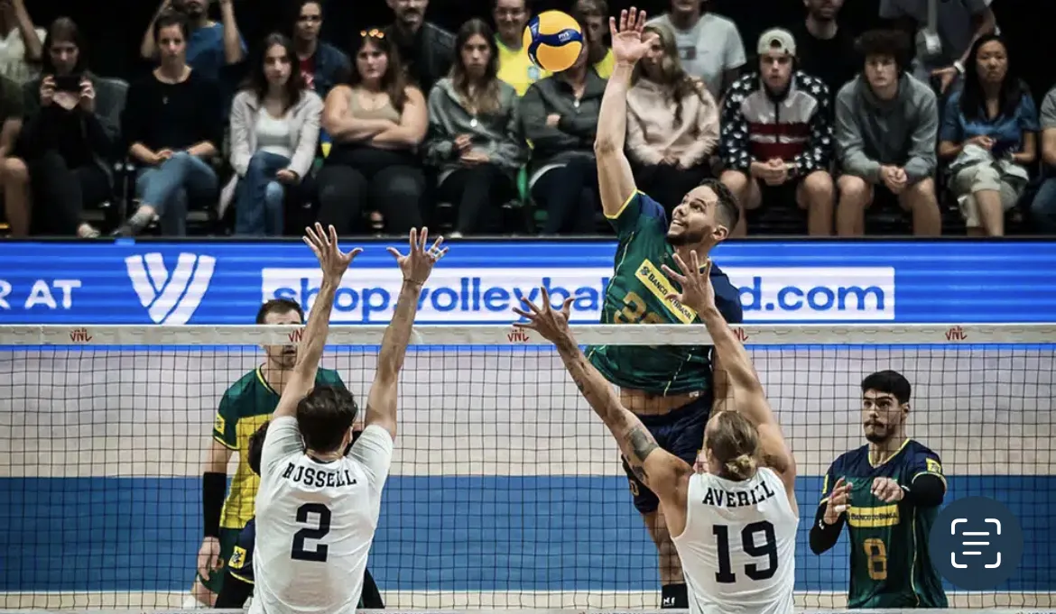 Brasil venceu por 3 sets a 1