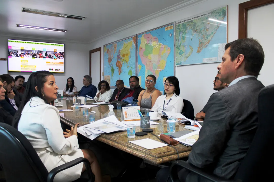 Reunião contou com equipes técnicas da Seplan e do TCE-BA