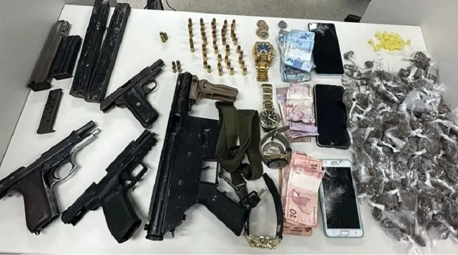 Material apreendido durante operação de segunda-feira em Cosme de Farias