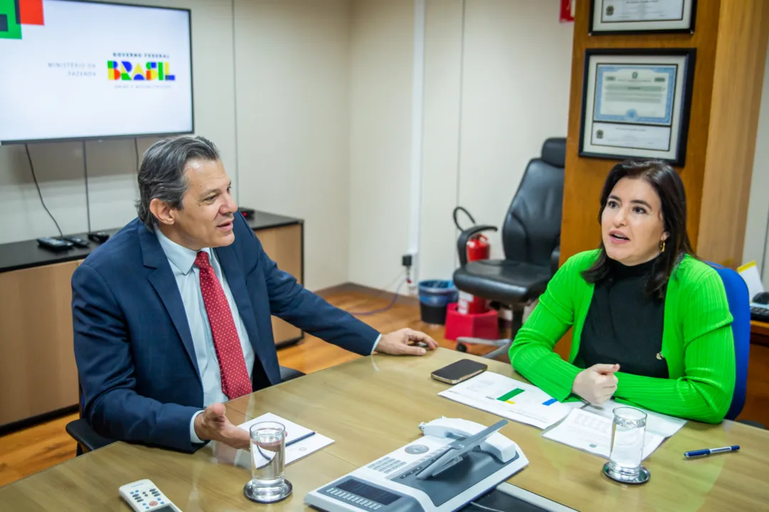 Fernando Haddad e Simone Tebet integram a equipe econômica do Governo Lula