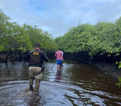 Turista foi encontrada com a ajuda do cães farejadores