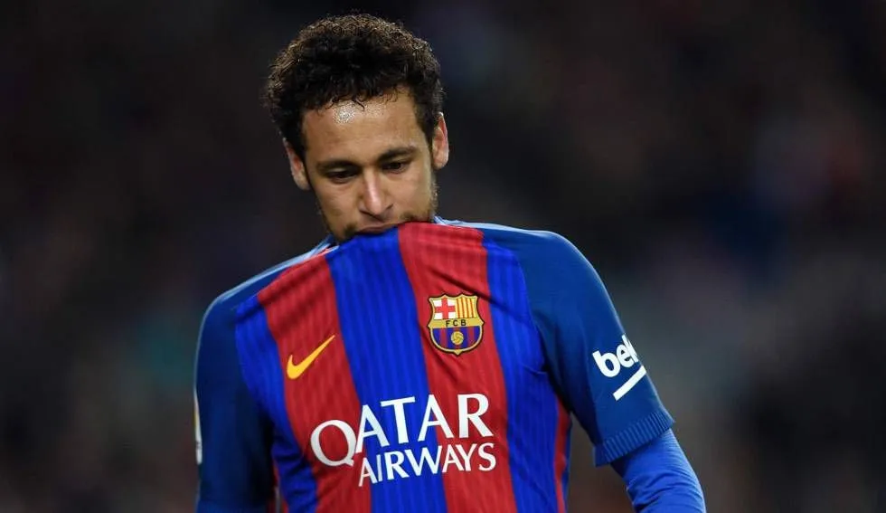 Neymar em ação com a camisa do Barcelona