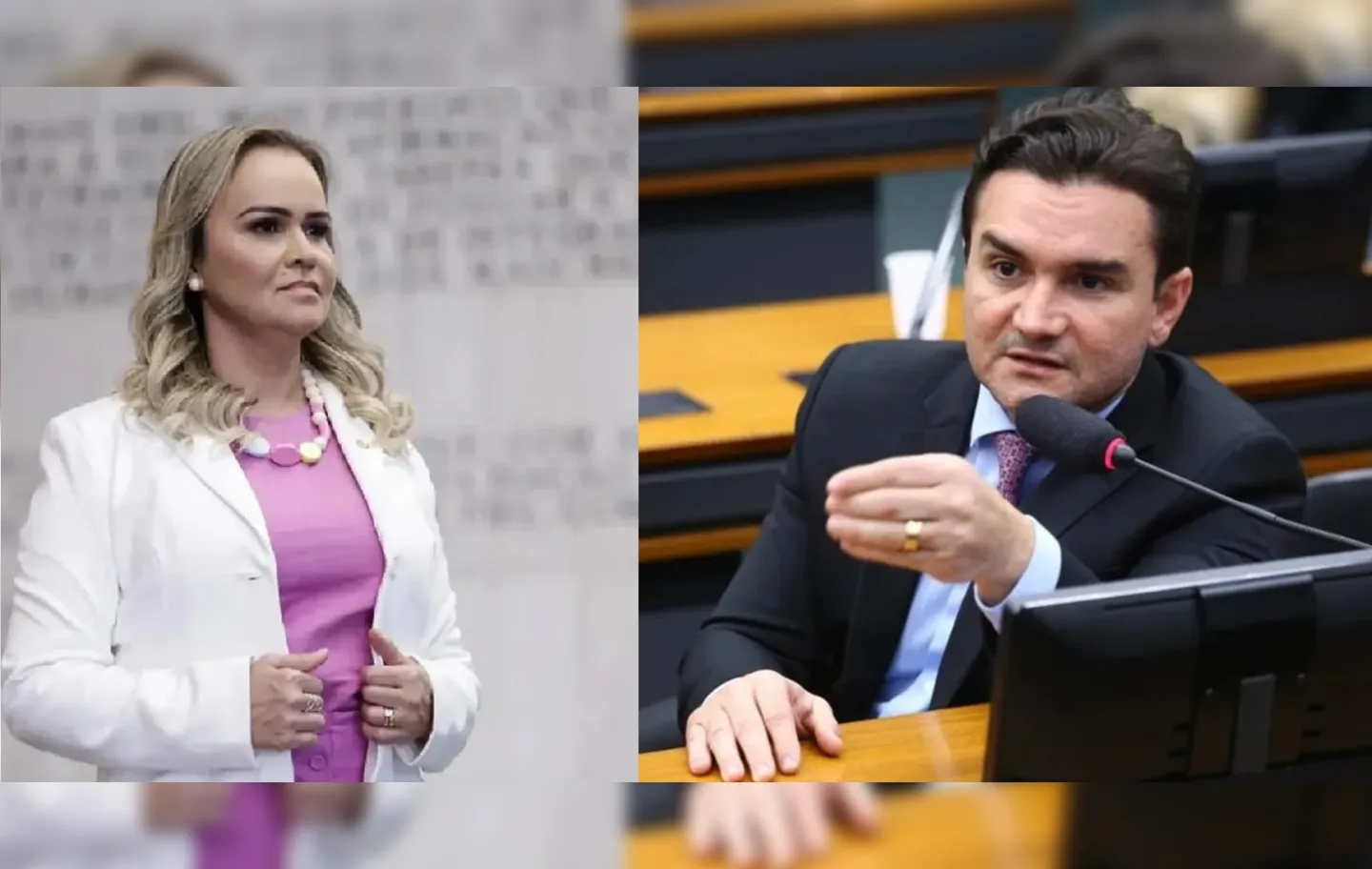 Daniela e Sabino foram eleitos deputados federais pelo União Brasil, mas por partidos diferentes
