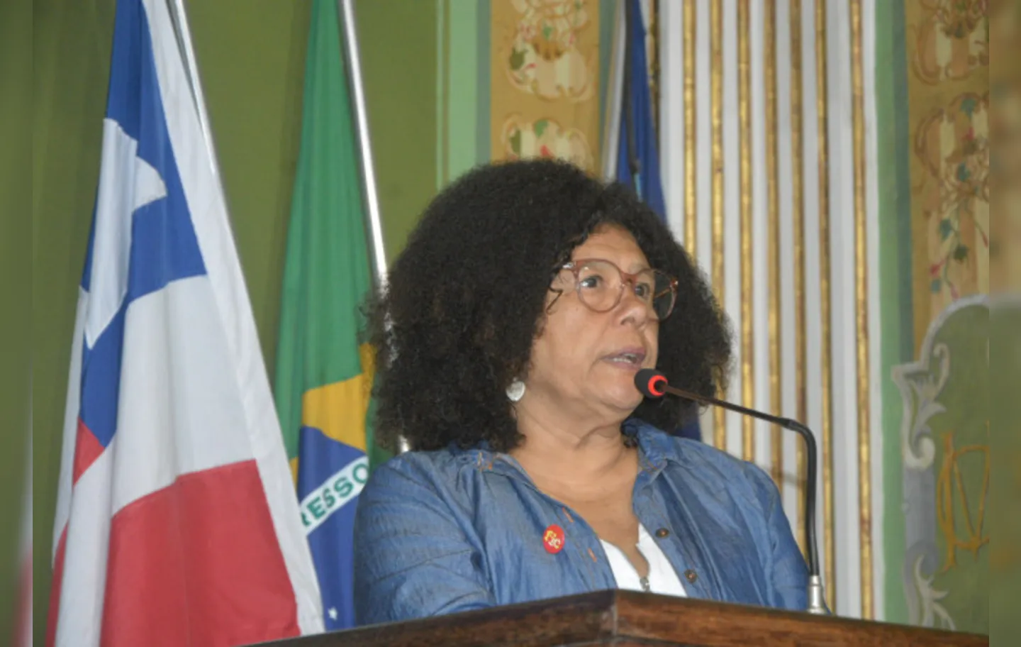 Vereadora Marta Rodrigues (PT) na Tribuna Popular da Câmara Municipal de Salvador (CMS)