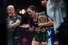 Imagem ilustrativa da imagem Amanda Nunes derrota mexicana e anuncia aposentadoria no UFC 289