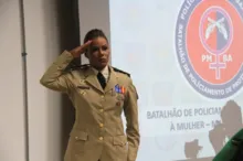 Imagem ilustrativa da imagem Conheça a primeira mulher a comandar um batalhão na história da PM-BA