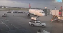 Imagem ilustrativa da imagem Funcionário de aeroporto morre após ser sugado por motor de avião