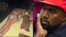 Imagem ilustrativa da imagem Kanye West usa mulheres como "bandejas humanas" em aniversário; veja