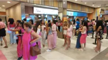 Imagem ilustrativa da imagem "Onda rosa" em shopping de Salvador marca estreia de Barbie
