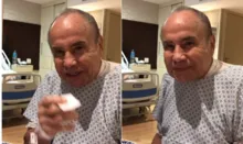Imagem ilustrativa da imagem Stênio grava vídeo em hospital e agradece apoio: "Fé e gratidão"