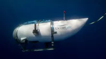 Imagem ilustrativa da imagem Submarino tentou chegar ao Titanic 90 vezes, mas só conseguiu em 13