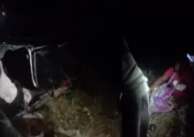 Imagem ilustrativa da imagem Vídeo: seis pessoas morrem em acidente com veículo de prefeitura