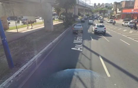 Avenida onde o corpo foi encontrado, em Salvador