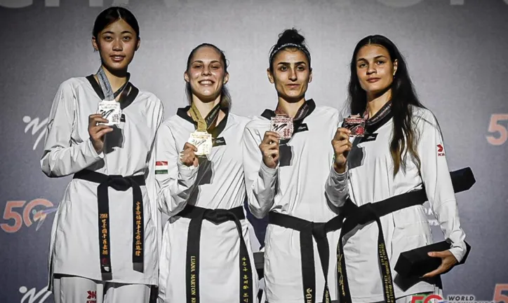 Brasileira Maria Clara Pacheco se destaca no primeiro dia do Campeonato Mundial de Taekwondo, no Azerbaijão