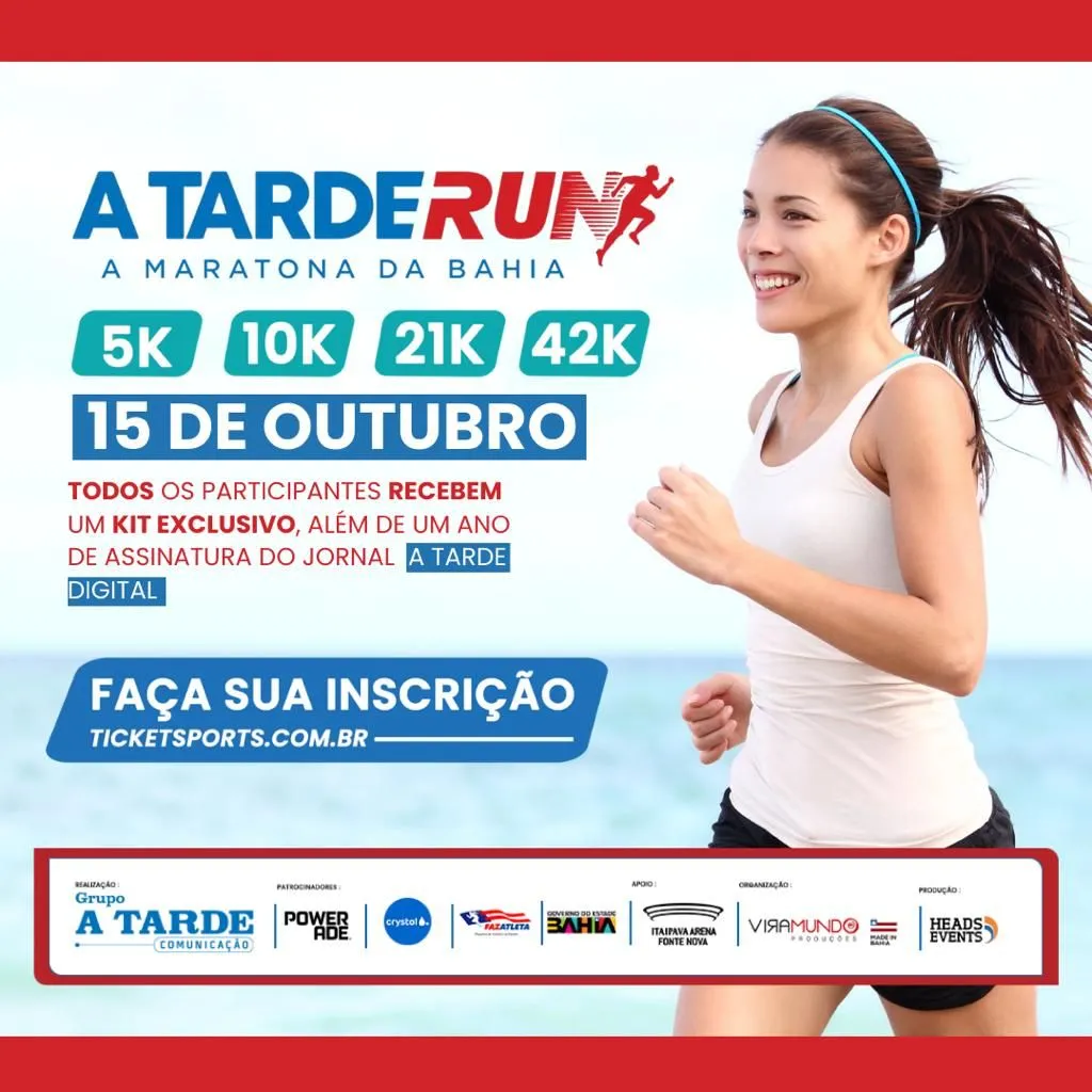 A Maratona da Bahia é uma realização do Grupo A Tarde, com organização da Viramundo, produção da Heads Events, apoio da Itaipava Arena Fonte Nova e patrocínio da Powerade e Crystal