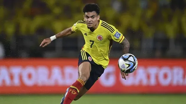Luis Díaz, autor de dois gols na vitória da Colômbia sobre o Brasil