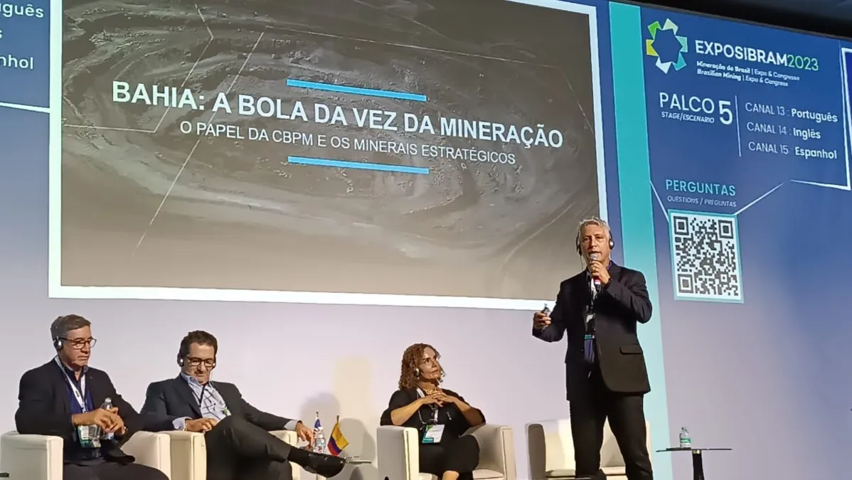 Apresentação feita a empresários durante Expo & Congresso Brasileiro de Mineração