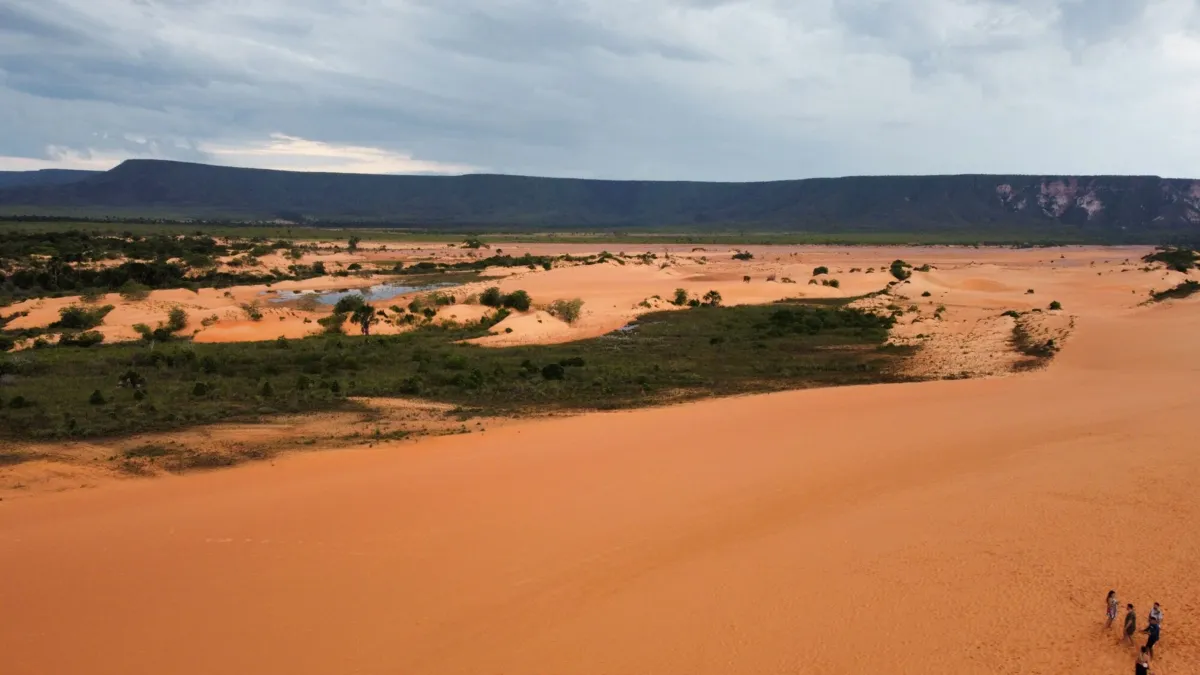 O parque de dunas do Jalapão é o único conjunto no cerrado brasileiro