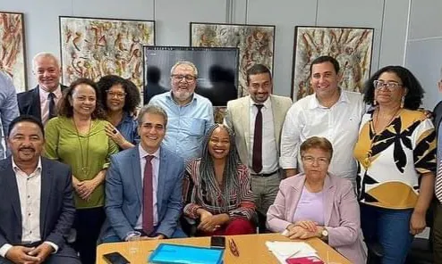 Reunião da federação PT, PCdoB e PV na Assembleia Legislativa da Bahia