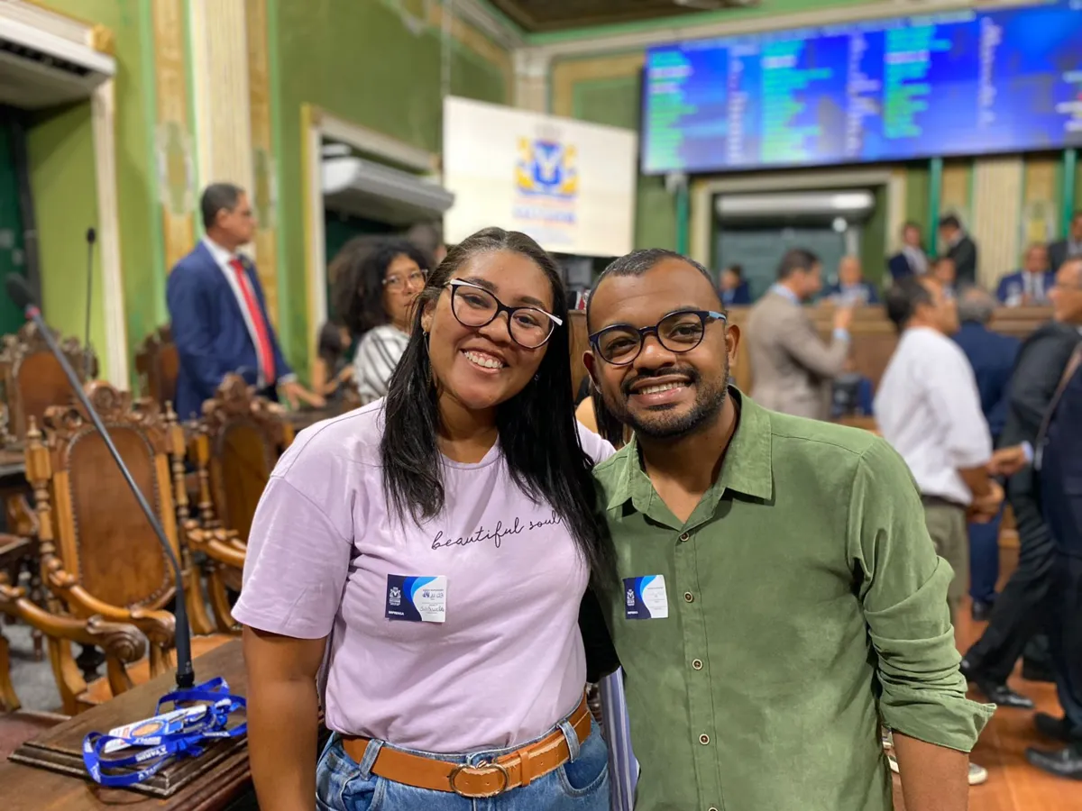 Gabriela Araújo e Eduardo Dias, repórteres de A TARDE