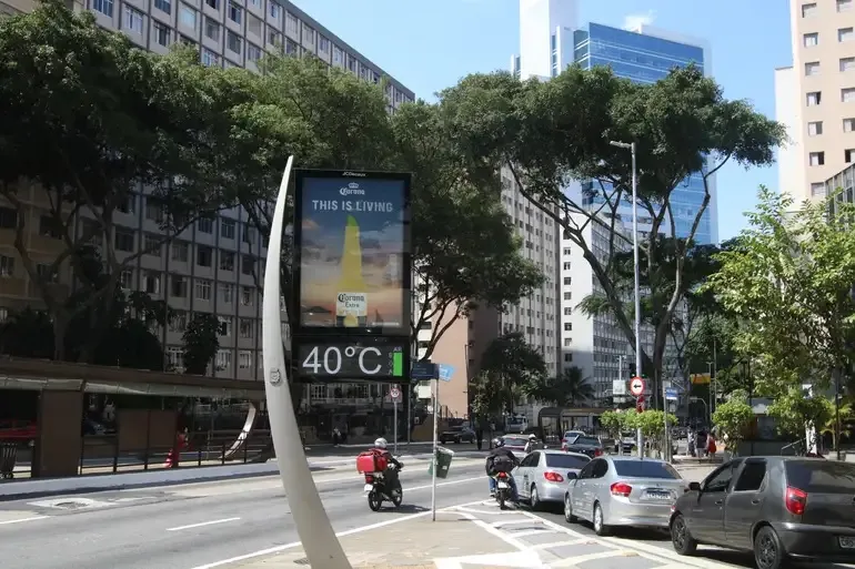 Calor já atinge a cidade de São Paulo