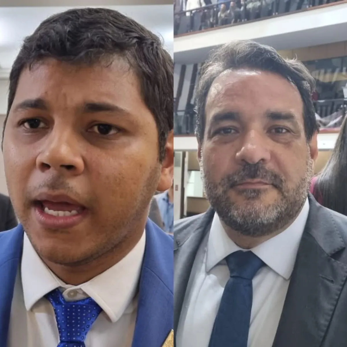 Deputados estaduais Diego Castro (PL) e Alan Sanches (União Brasil)