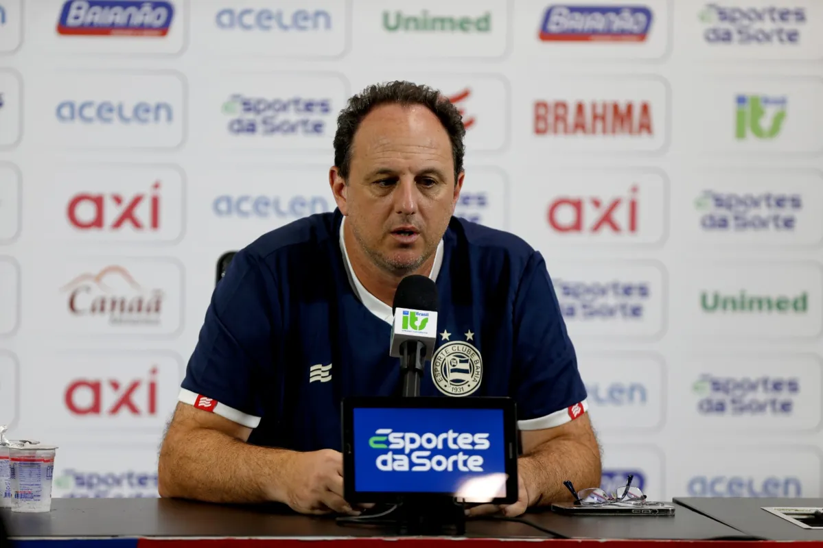Rogério Ceni em entrevista coletiva após a partida contra o Santos