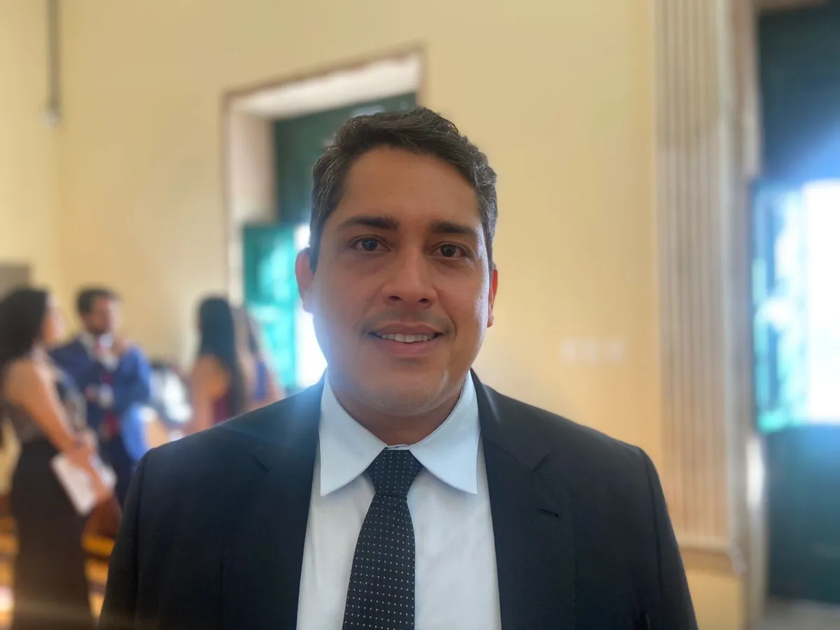 Vereador Sidninho durante sessão ordinária na Câmara Municipal de Salvador (CMS)