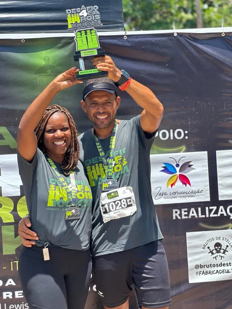 Argeu Ribeiro começou acompanhando a esposa nas corridas e virou um atleta ultramaratonista