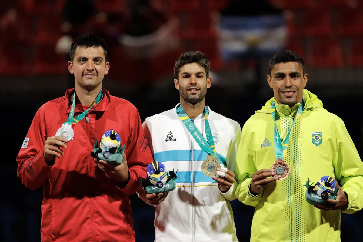 Pódio do tênis nos Jogos Pan-Americanos de Santiago