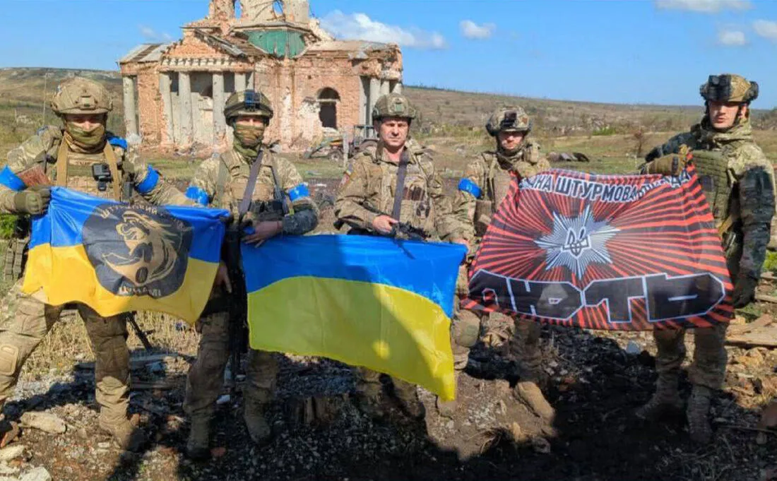 No sul, o exército ucraniano recuperou 5,2 quilômetros quadrados
