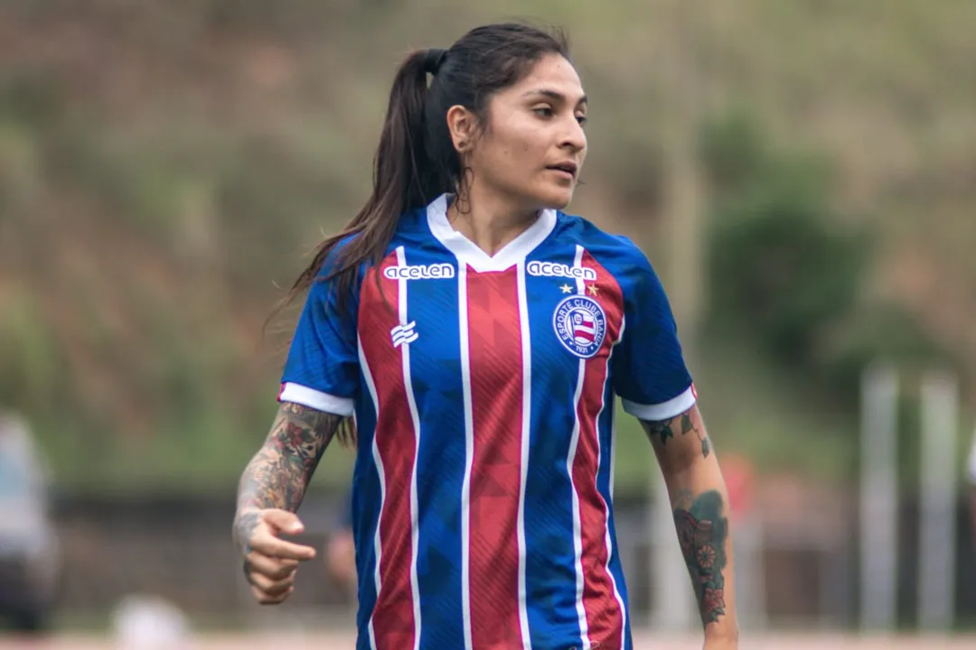 Decisiva, a chilena Yenny Acunã terminou como artilheira do Baianão feminino 2023