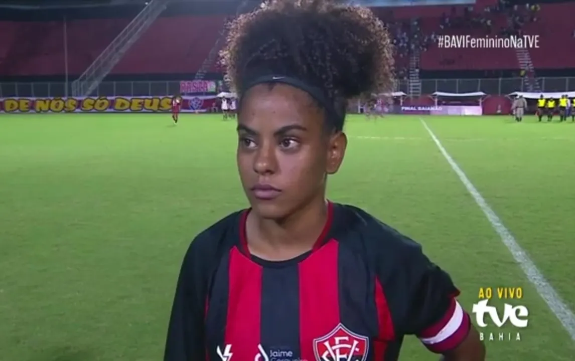 Taissinha é capitã e artilheira do Vitória no Campeonato Baiano feminino 2023