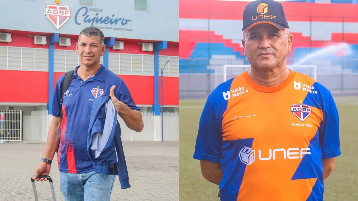 João Carlos (à esq.) deixa o comando e Oliveira Canindé assume para a próxima temporada