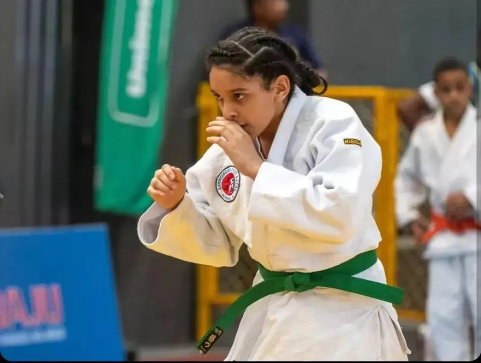Atleta baiana de judô