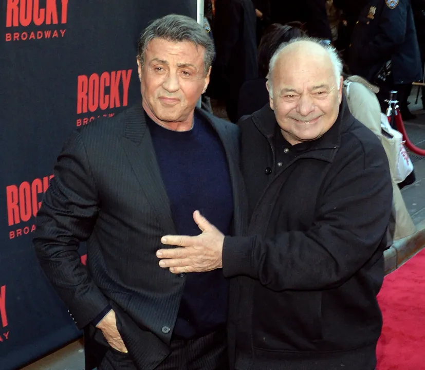 Sylvester Stallone descreveu Young como um "homem incrível". Na imagem, os dois durante premiere em 2014