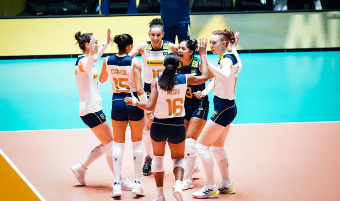 Brasil venceu a Bulgária por 3 sets a 2