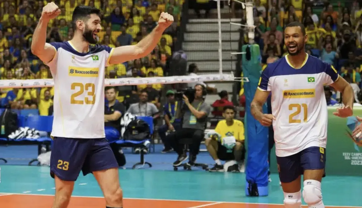 Brasil venceu por 3 sets a 0