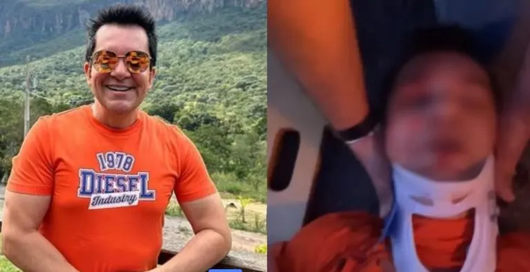 Cantor Já está no hospital recebendo os cuidados